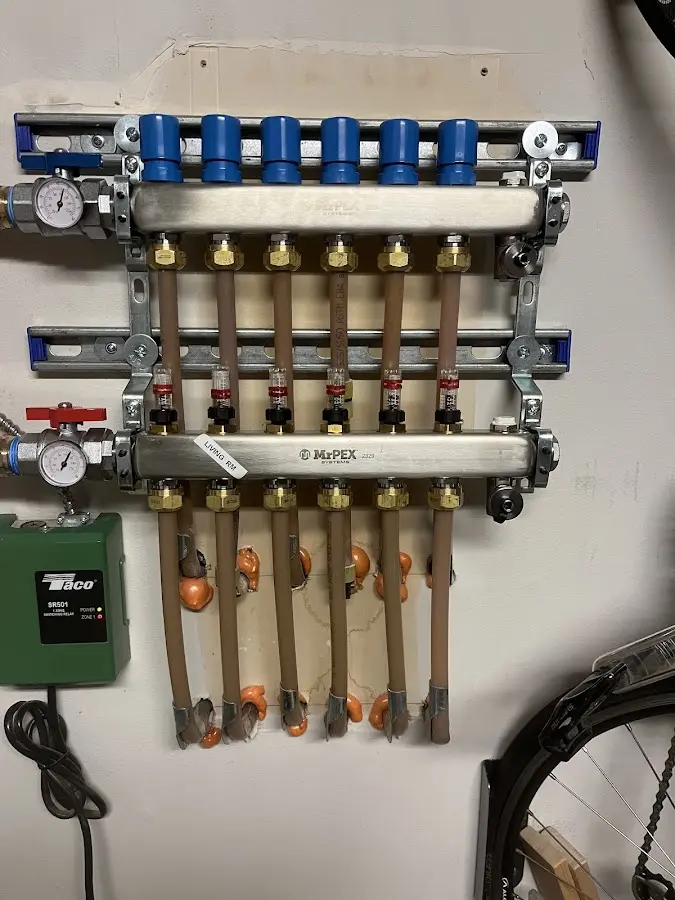 Plumber performing Leak Detection at a residential property in Oswegatchie